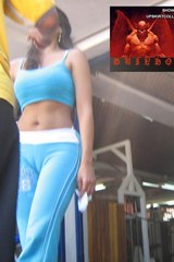 Smoking hot Latina gets a camel toe